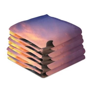 Imagem de Wassud Toalhas de cozinha Dolphin Toalhas de prato de cozinha pacote com 6 panos de prato macios com laço para pendurar toalha de mão super absorvente de secagem rápida toalhas de chá de mesa