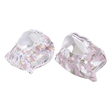 Imagem de Fraldas de bolso reutilizáveis, super absorventes, ajustáveis, laváveis, com botões para bebês, poliéster, 2 peças