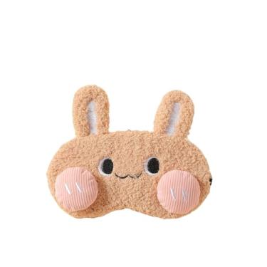 Imagem de Máscara de dormir de coelho hip-hop com bloqueio de luz para dormir novidade engraçada máscara de dormir animal cobertura de olhos para mulheres e homens