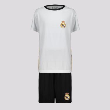 Imagem de Kit Real Madrid Dry Juvenil Branca-Unissex