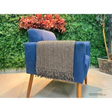 Imagem de Manta para Sofá Gigante 2.40x1.80 Mts Algodão Tipo Capa Decoração Quarto e Cama (POP 2,20 X 1,50 MARROM BROWNIE)