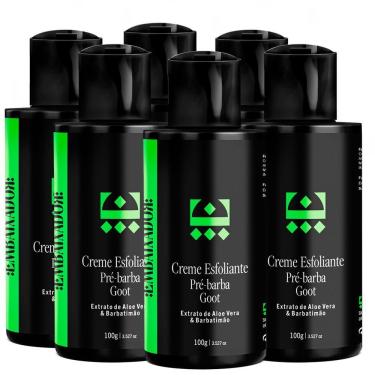 Imagem de Kit 06 Creme Esfoliante Pré-Barba Goot Embaixador 100G
