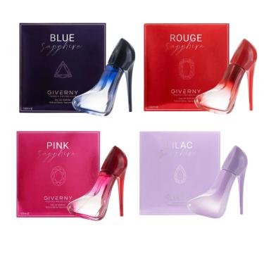 Imagem de Kit com 4 Perfumes Femininos Giverny Sapatinho – 100ml Cada