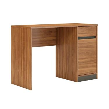 Imagem de Mesa Escrivaninha Office Morada 109cm com Gaveta e Porta Home Office/Estudos MDP Amêndola Touch