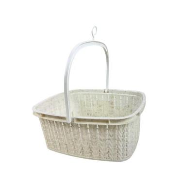 Imagem de Cesto Organizador para Prendedor com Alça 1,5 Litros Multiuso Lavander