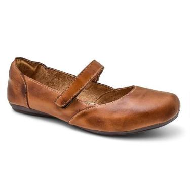 Imagem de Sapatilha Casual Feminina Couro Leve - Mila Marques, 37, Castanho