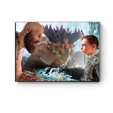 Imagem de Quadro decorativo MDF GOW Kratos Atreus - Artgeek