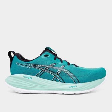 Imagem de Tênis Asics Gel-Cumulus 27 Masculino, Verde, Azul, 43
