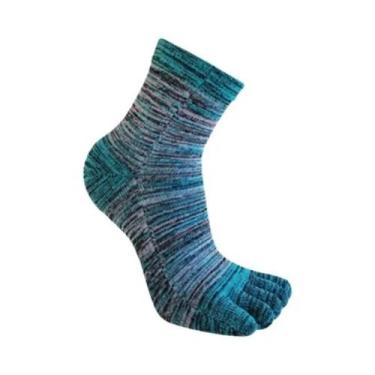 Imagem de Meias Curtas Masculinas De Algodão Listradas Coloridas Para Negócios E