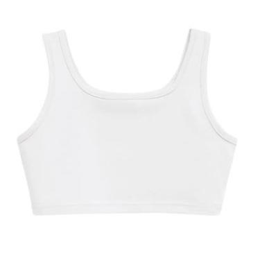 Imagem de Blusa Top Regata Infantil Menina Branco - Malwee-Feminino