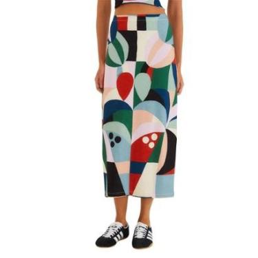 Imagem de Saia Midi Farm Rio Recanto dos Coqueiros-Feminino