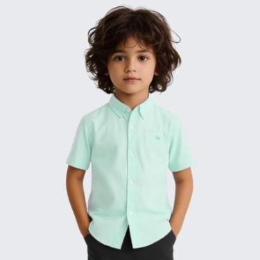 Imagem de Camisa Social Infantil Manga Curta Menino-Masculino