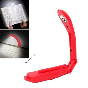 Imagem de Luminaria Leitura Mini Abajur Estudo Articulada Livro Led Luz Noturna Com Clip Lanterna Notebook Fixacao