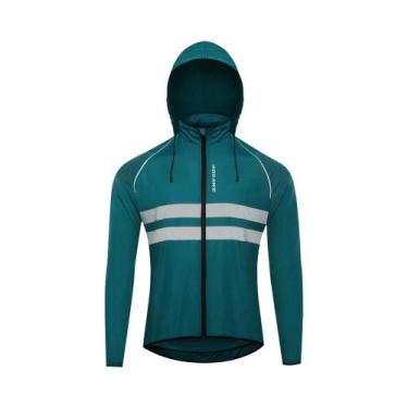 Imagem de Jaqueta De Ciclismo Masculina À Prova De Vento E Água Com Capuz, Manga