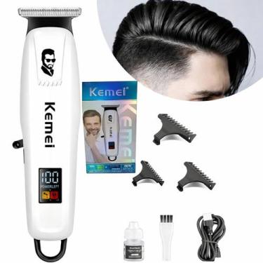 Imagem de Máquina Kemei PG232 Profissional Corte Uniforme Display LED USB em est
