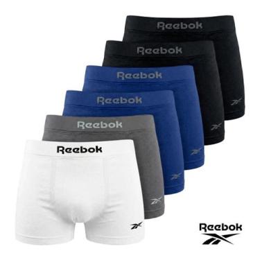 Imagem de Kit 6 Cuecas Boxer REEBOK em POLIAMIDA Sem Costura Original, G