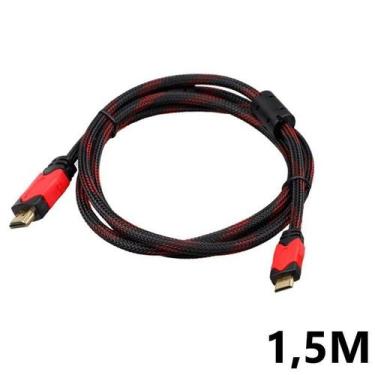 Imagem de Cabo Mini HDMI x HDMI 1,5 m Metros 4k 30 Hz Nylon com Filtro - HDMatte