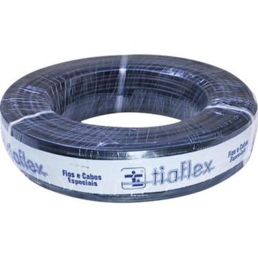 Imagem de Cabo Para Microfone Balanceado OFHC 2 X 0,30mm² (22AWG) Preto Tiaflex 