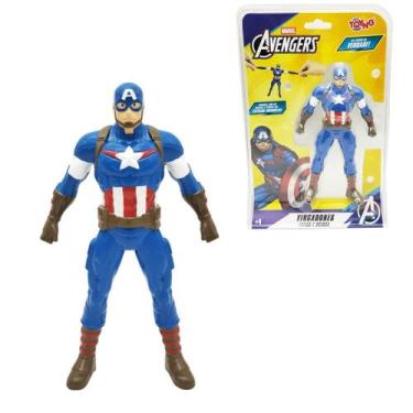 Imagem de Boneco Capitão América Elástico Toyng Vingadores Marvel Estica Muito I