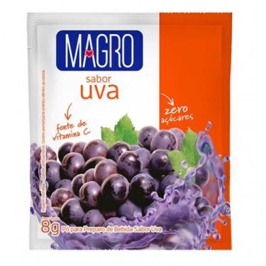 Imagem de Refresco Magro Sabor Uva Suco Zero Açúcares de 8g - Lowçucar