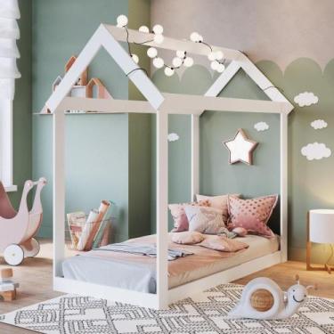 Imagem de Mini Cama Infantil Montessoriana Casinha Cabana Sem Colchão Quarto Cri