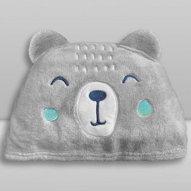 Imagem de Toalha de Banho Baby Donna Laço Bebê Animada, 70x100, Urso cinza