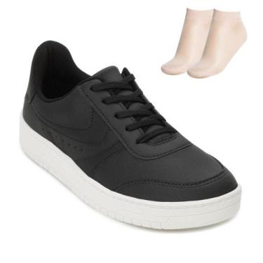 Imagem de Tênis Casual Dakota e Meia DT25-DA791, 38, Preto, Branco