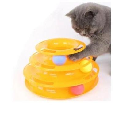 Imagem de Brinquedo para gatos - modelo torre bolinha - NAPI