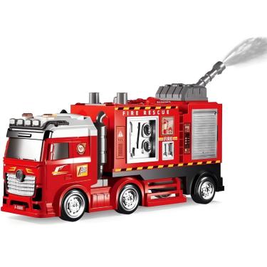 Imagem de Caminhão de Brinquedo de Bombeiros GDR2030 Multifunção com Sons e Luzes Vermelho Golden Rio