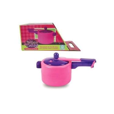 Imagem de Brinquedo Panelinha de Pressão Faz de Conta Cozinhar Comidinha - Nig B