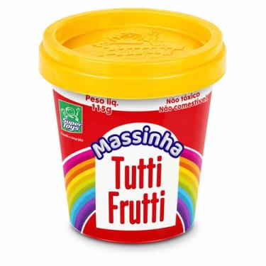 Imagem de Massinha de Modelar Tutti Frutti 30 Peças 115g Super Toys Kit Escolar 