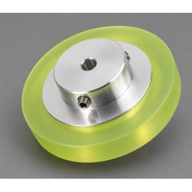 Imagem de Roldana roda de prolipropileno para encoder - perimetro 300mm - furo 6