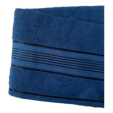 Imagem de Toalha de Rosto Monarca 100% Algodão Premium Appel 68x45cm, Azul petró