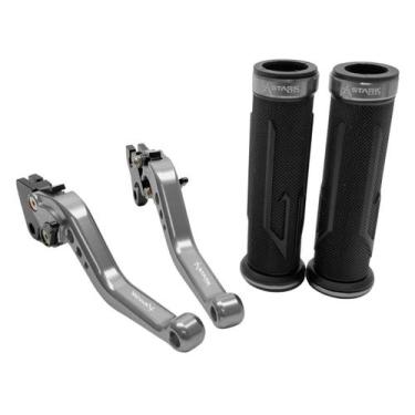 Imagem de Kit Manopla Manete Crosser Xtz Factor Lona Rx Tt Rd 125 - Stark Race, 