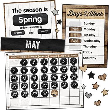 Imagem de (Calendar) - Schoolgirl Style Industrial Chic Bulletin Board Set, Calendar (110398)