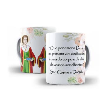 Imagem de Caneca São Cosme E Damião Em Cerâmica 325Ml Modelo 3