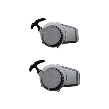 Imagem de Puxador partida manual kit com 2 prata da mini moto 49cc 2T