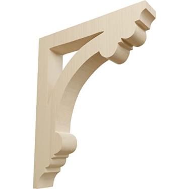 Imagem de Ekena Millwork Corbel de madeira Ellis Corw02X09X11ELRW, 3,8 cm L x 20,6 cm P x 26,6 cm A, madeira emborrachada