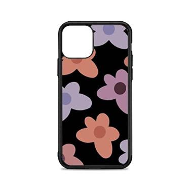 Imagem de Capa de telefone de flores para iphone 12 mini 11 pro xs max x xr 6 7 8 plus se20 silicone tpu de alta qualidade e capa de plástico rígido, a5, para iphone xs ou x