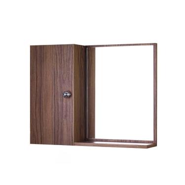 Imagem de Armário de Banheiro Madeira Escura com Espelho