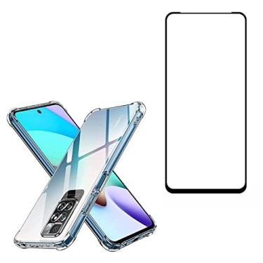 Imagem de Kit Capa Anti Impacto e Película De Vidro 3D 9D Para Xiaomi Redmi Note 11s Redmi 10C Poco X4 Pro (Redmi 10)