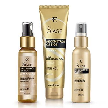 Imagem de Eudora Kit para Tratamento Capilar Siàge Reconstrói os Fios: (3 itens)