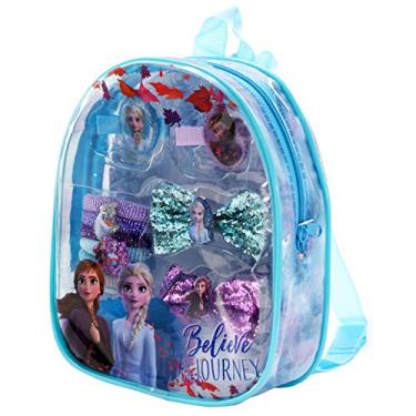 Imagem de Frozen 2 meninas acessório de cabelo mini mochila presente, Azul