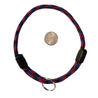 Imagem de Coleira de identificação para cachorro com corda de montanha fina da National Leash - Vermelho corredor - Tamanho grande - Coleira original para Snickers