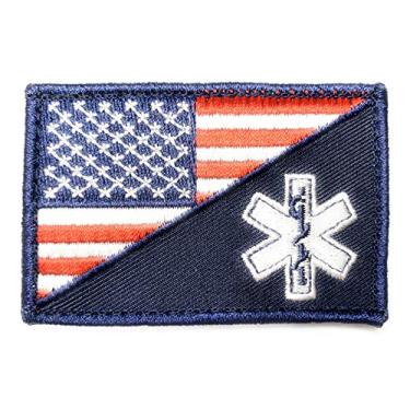 Imagem de PakedDeals Bandeira dos EUA EMS Enfermeira Médica Moral Patch Gancho e Bolsa de Engrenagem Tac Colete Policial