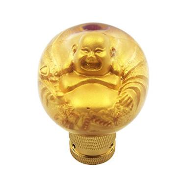 Imagem de Bashineng Botão de mudança de ouro redondo, alavanca de câmbio estilo bola serve na maioria dos carros SUV de caminhão manual automático