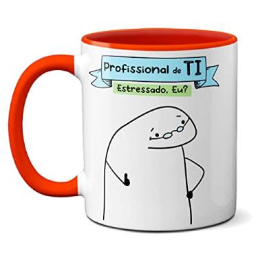 Imagem de Caneca Profissional De Ti Arruma Meu Computador? Presente (Vermelha)