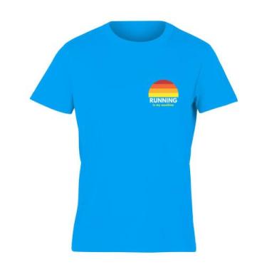 Imagem de Sunshine Camiseta Masculina Para Corrida - Azul - Sportbr