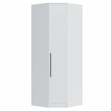 Imagem de Guarda Roupa Modulado Canto Oblíquo 1 Porta Requinte+ Móveis Castro Branco Line
