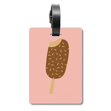 Imagem de Chocolate, doce, sorvete, mala, etiqueta para cartão de bagagem, etiqueta para pendurar